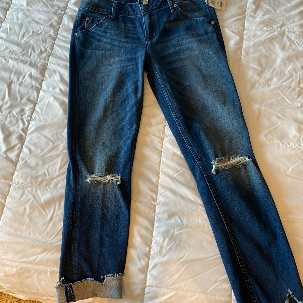 Hudson – Cropped Collin Skinny Jeans
